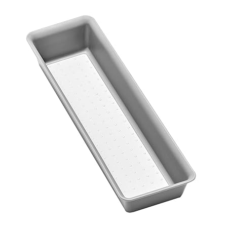 NARROW STORAGE BIN 32.5 X 9.7 X 5.1CM SOFT GREY
