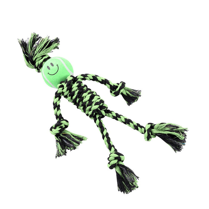 Paws & Claws ROPE MAN TUG TOY 40X1CM 228G