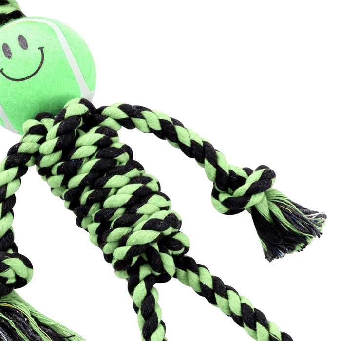 Paws & Claws ROPE MAN TUG TOY 40X1CM 228G