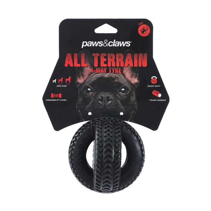 Paws & Claws 4-WAY TPR TYRE 9.5CM