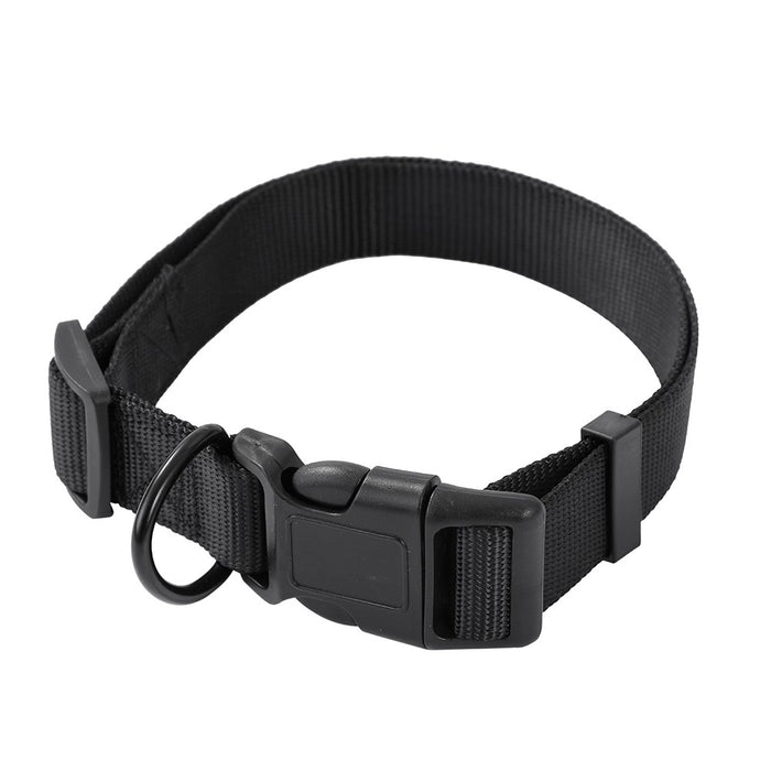 Paws & Claws ESSENTIALS DOG COLLAR LGE 45-65CM X 2.5CM COLOURS BLK/GREY/RED