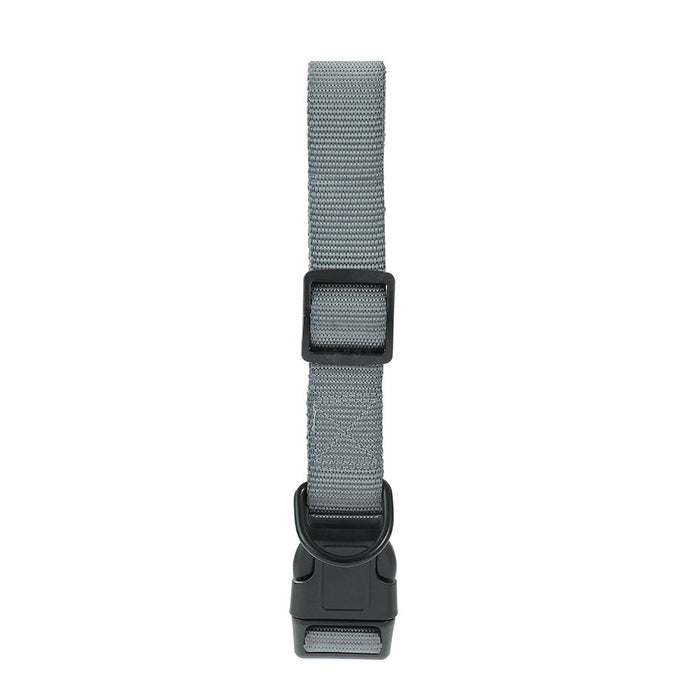 Paws & Claws ESSENTIALS DOG COLLAR LGE 45-65CM X 2.5CM COLOURS BLK/GREY/RED