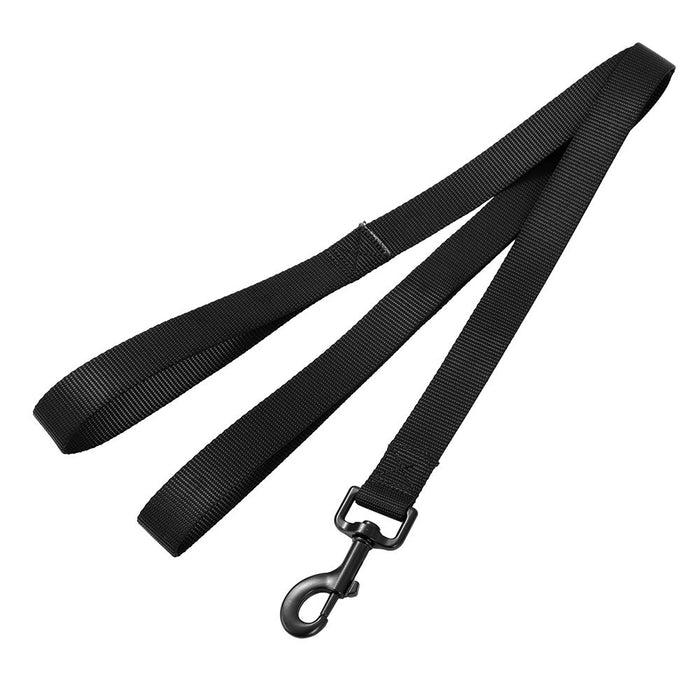 Paws & Claws ESSENTIALS DOG LEAD W/ PADDED HANDLE 150X2.5CM BLK/GREY/RED