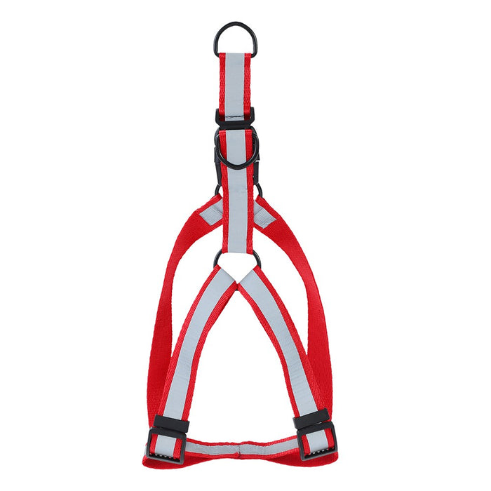 Paws & Claws ADJUSTABLE PET HARNESS LGE 45-75X2.5CM BLK/GRY/RED