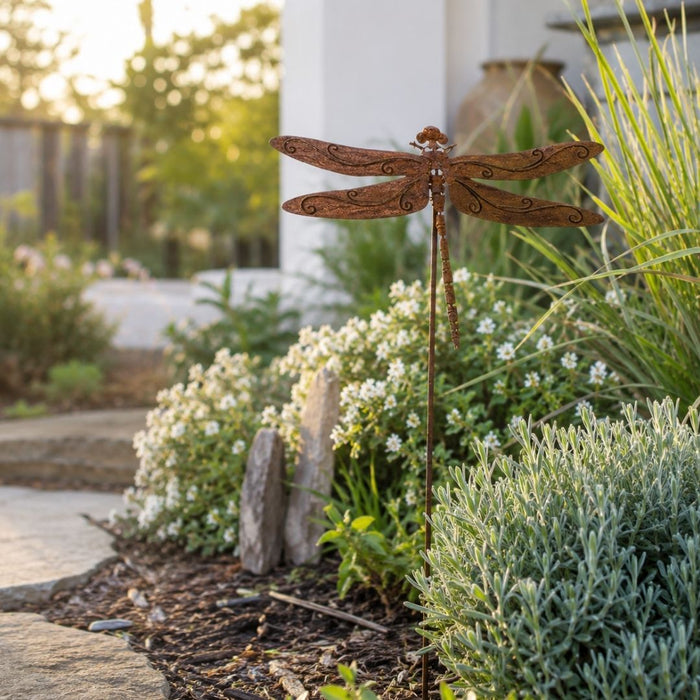 2 set Giant Dragonfly Garden Stake
