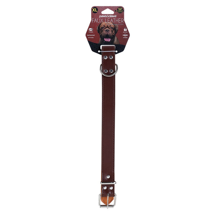 Paws & Claws PREMIUM ORIGINAL DOG COLLAR PADDED X-LGE 52-65X3CM