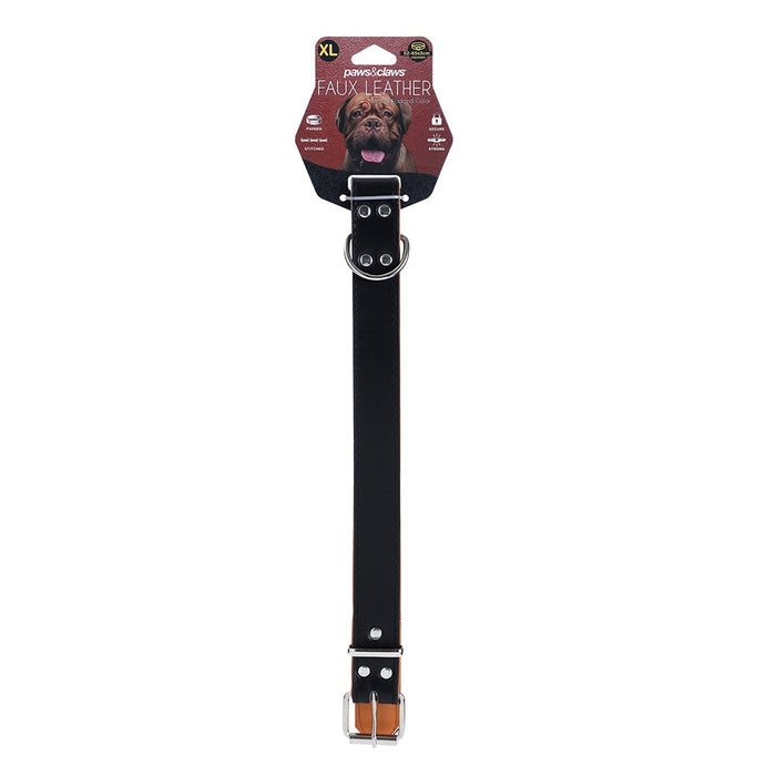 Paws & Claws PREMIUM ORIGINAL DOG COLLAR PADDED X-LGE 52-65X3CM