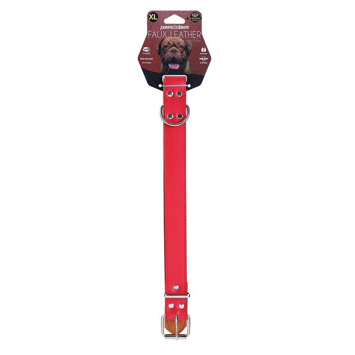 Paws & Claws PREMIUM ORIGINAL DOG COLLAR PADDED X-LGE 52-65X3CM