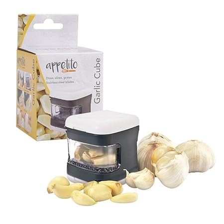 GARLIC CUBE DICER/SLICER CHARCOAL & WHITE