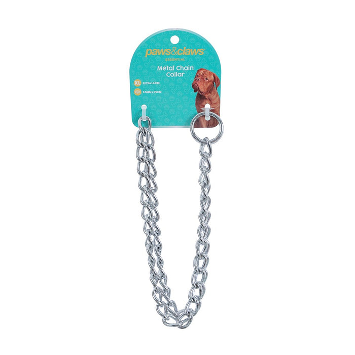 Paws & Claws CHAIN COLLAR X-LGE 3.5MM X 75CM