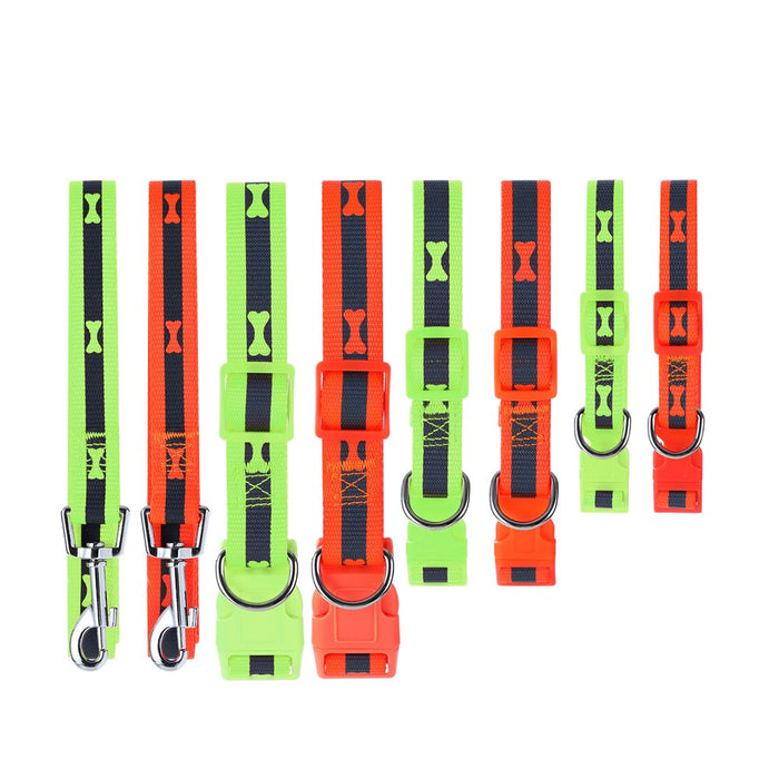 Paws & Claws REFLECTIVE LEAD W/ BONE PRINT 150X2CM