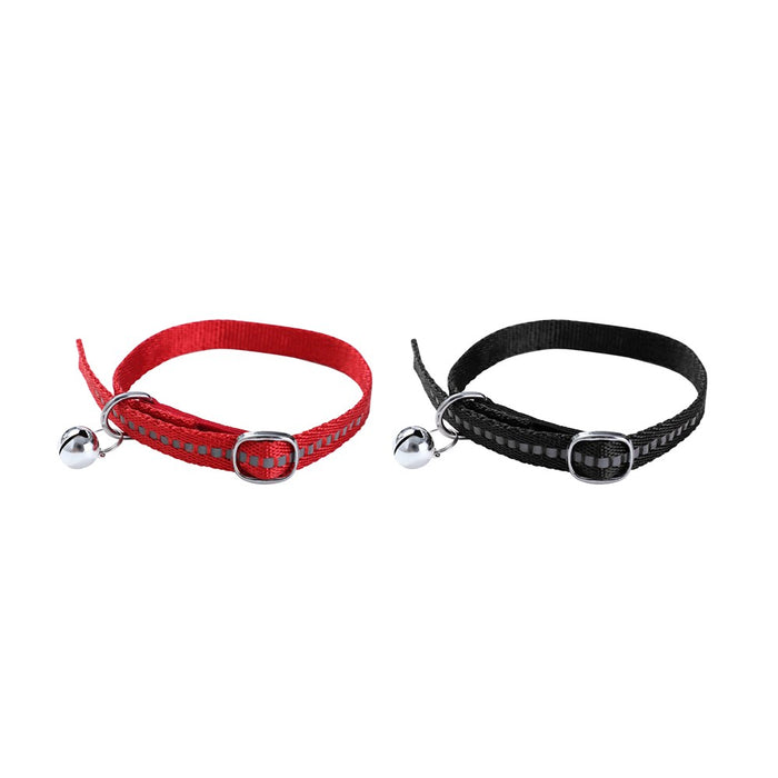 Paws & Claws REFLECTIVE CAT COLLAR NYLON W/ BELL 35X1CM COLS