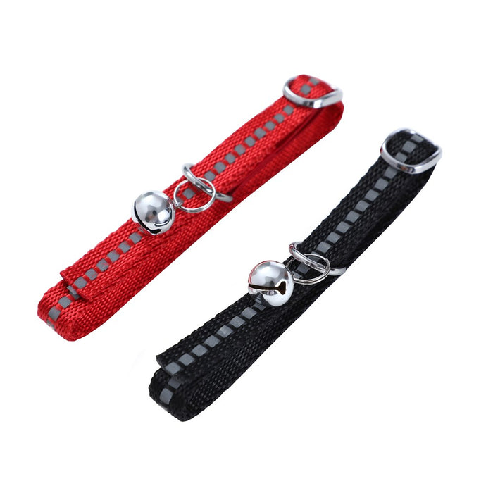 Paws & Claws REFLECTIVE CAT COLLAR NYLON W/ BELL 35X1CM COLS
