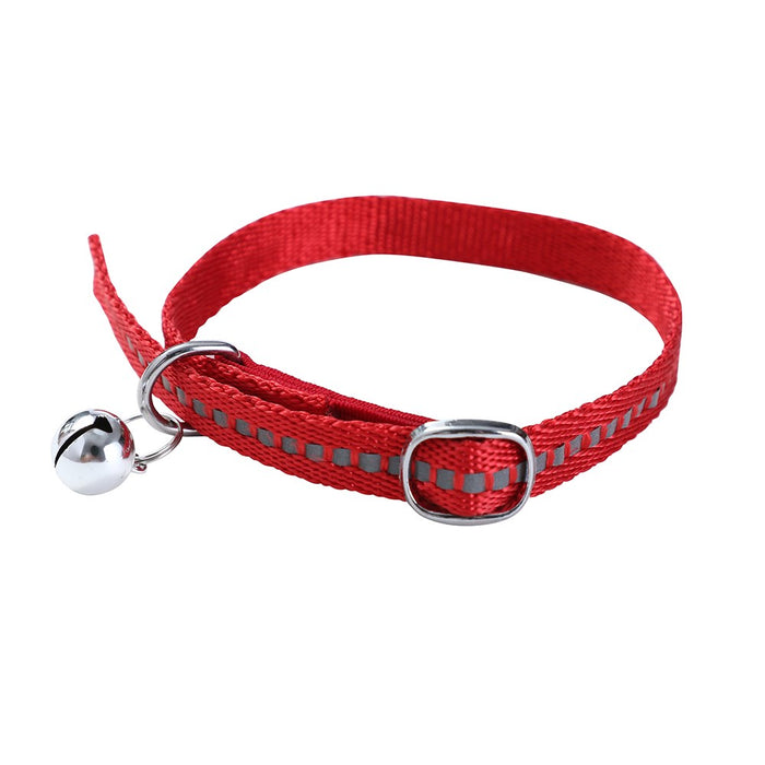 Paws & Claws REFLECTIVE CAT COLLAR NYLON W/ BELL 35X1CM COLS