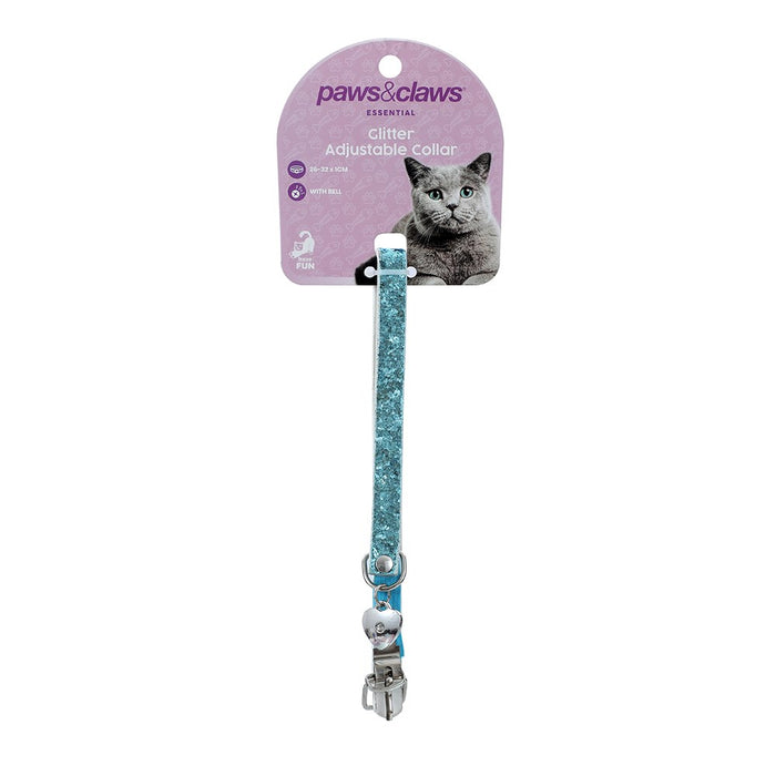 Paws & Claws GLITTER CAT COLLAR 26-32X1CM COLS