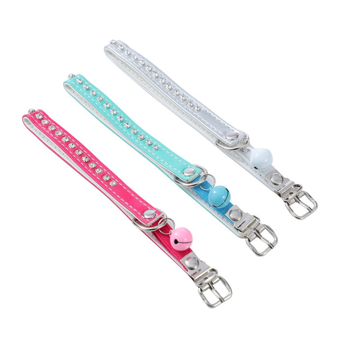 Paws & Claws DIAMONTE CAT COLLAR W/ BELL 22-30X1CM COLS