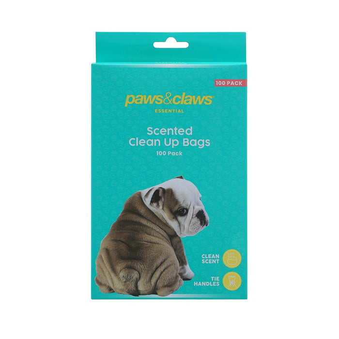 Paws & Claws SCENTED PUPPY CLEAN UP BAGS 100 PK 34X18CM