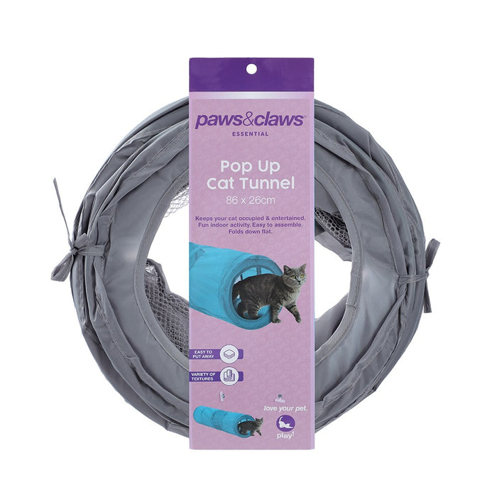 Paws & Claws COLLAPSIBLE CAT TUNNEL 86X26.5CM