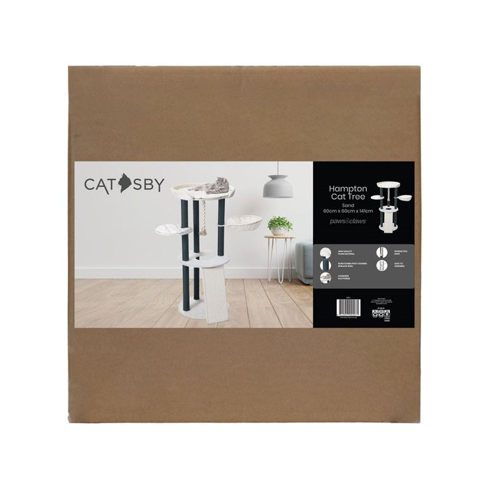 Paws & Claws CATSBY HAMPTON CAT TREE 60X60X141CM SAND