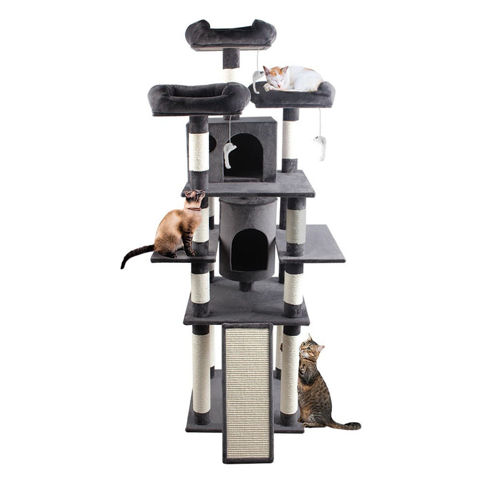 Paws & Claws CATSBY KENSINGTON CAT HOUSE 50X50X170CM CHARCOAL