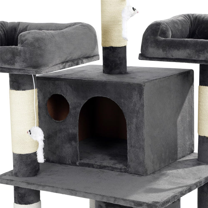 Paws & Claws CATSBY KENSINGTON CAT HOUSE 50X50X170CM CHARCOAL