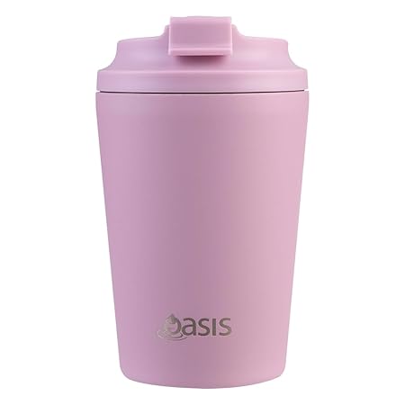 CERAMIC LINED S/S D/WALL INS. COFFEE CUP 360ML BLUSH
