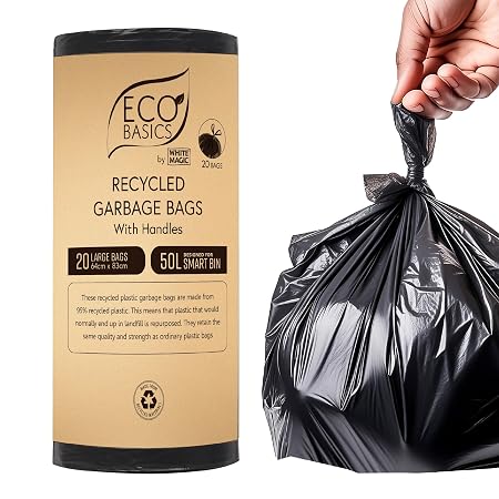Recycled Garbage Bin Bags 50L - 20Bags/Roll