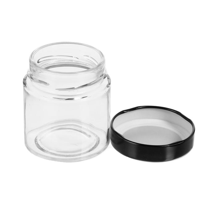 Lemon & Lime SOHO GLASS PRESERVE JAR 125ML 4PK WITH BLACK LID