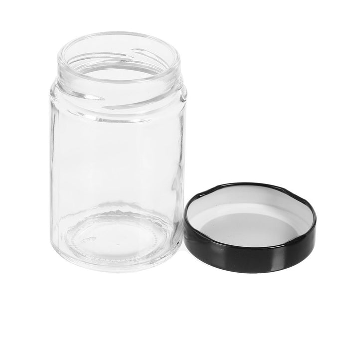 Lemon & Lime SOHO GLASS PRESERVE JAR 260ML 3PK WITH BLACK LID