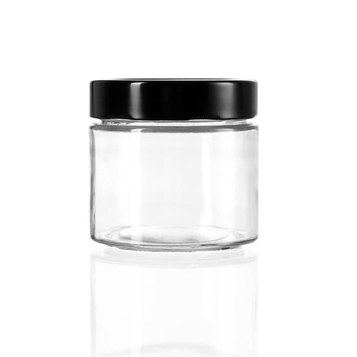 Lemon & Lime SOHO GLASS PRESERVE JAR 360ML WITH BLACK LID