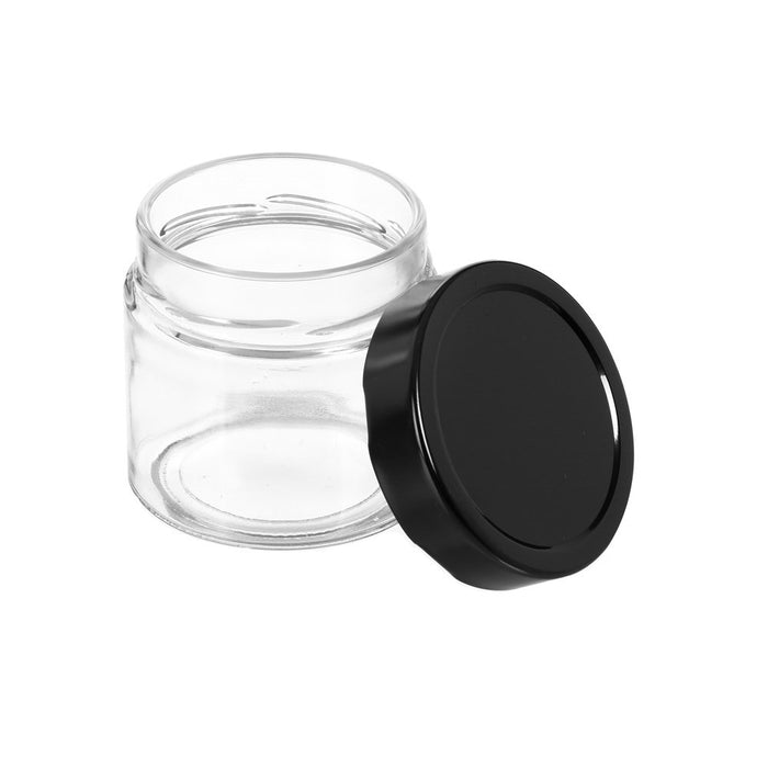 Lemon & Lime SOHO GLASS PRESERVE JAR 360ML WITH BLACK LID