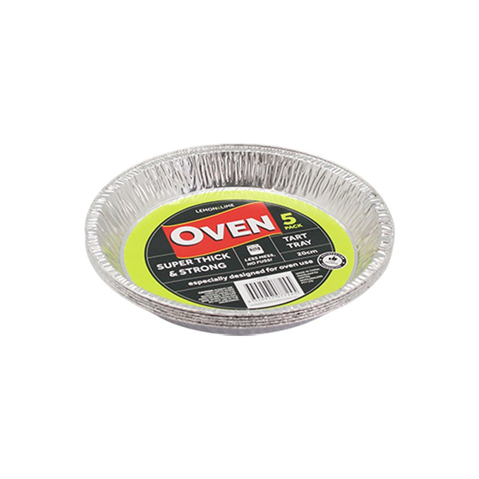 Lemon & Lime FOIL TART TRAY 5PK 20CM