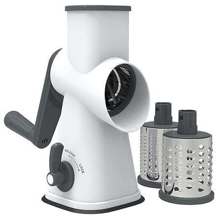 DRUM GRATER SUCTION BASE W/3 BLADES WHITE/GREY