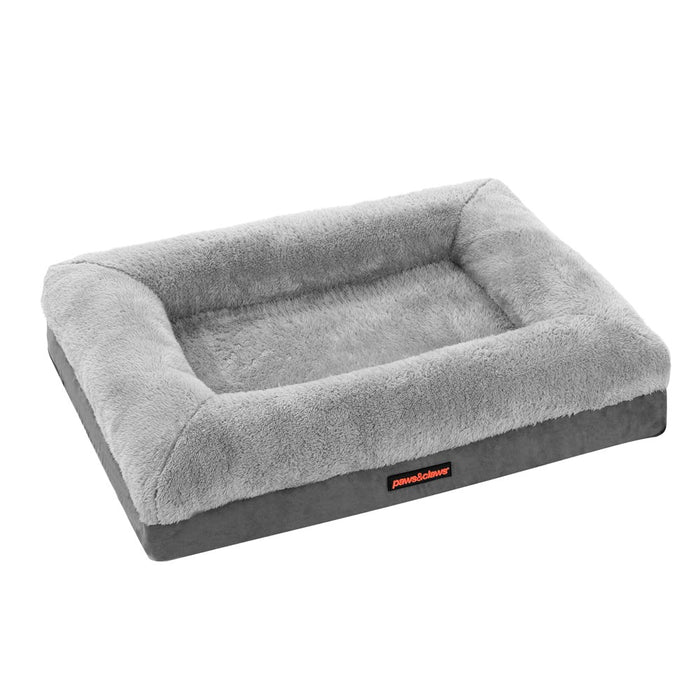 Paws & Claws WINSTON ORTHOPEDIC FOAM WALLED BED MED 70X50X17CM GREY