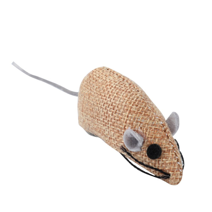 Paws & Claws CANVAS MOUSE CAT TOY 3PK 6.5X3CM