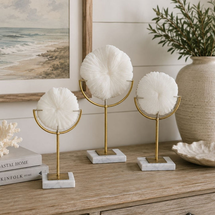 2 set Bloom Faux Coral - S ¨C 28.5cm tall x 14cm wide x 8cm deep
