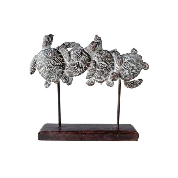 2 set Line of Turtles