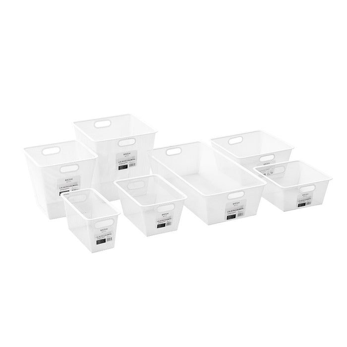 Boxsweden Mesh Storage Basket 33X33X33Cm White