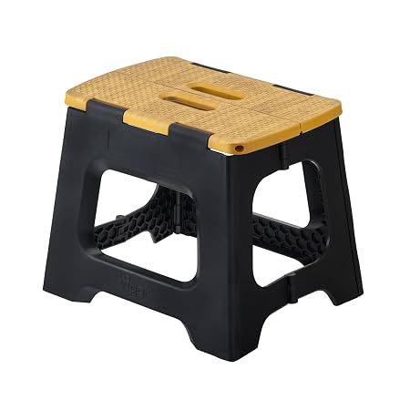 Bamboo Black Foldable 27cm Stool