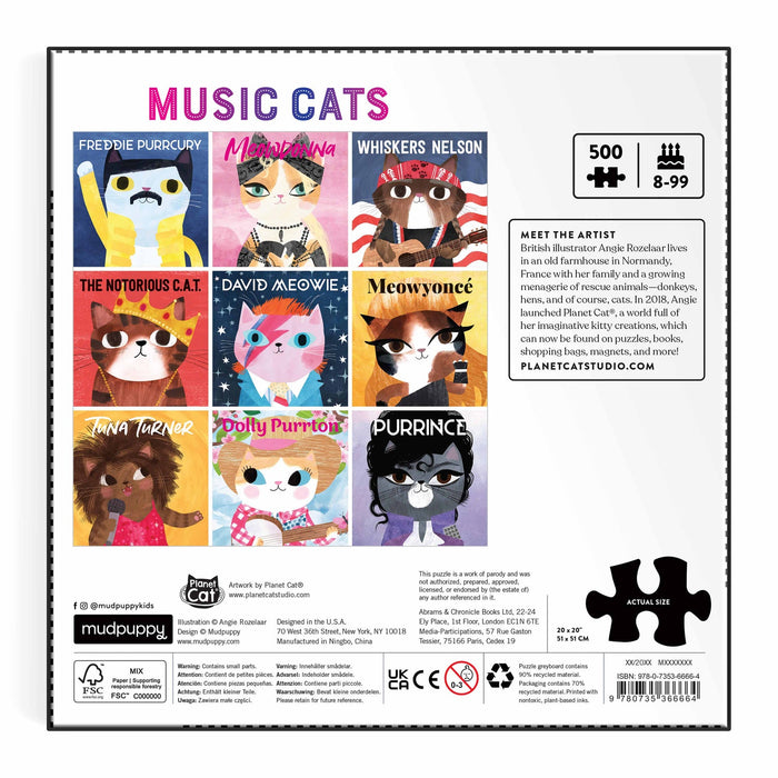 NSIMG-SHA256:d6ac42e50a24a465a303bcf4c5ac5ab8e335f9d54ddbf43bc9c88dbf3d57c5b2 · Isalbi Mudpuppy Music Cats Family Puzzle-500pc Multi-Coloured