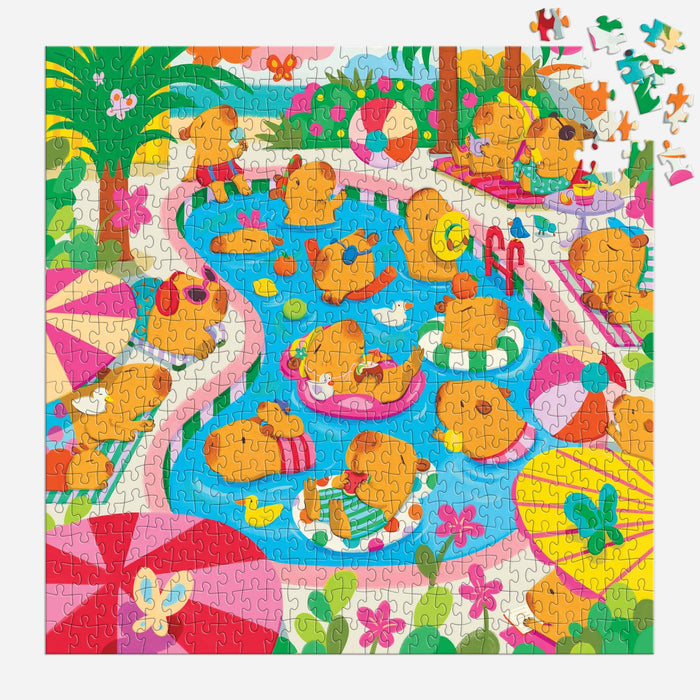 NSIMG-SHA256:0b04694d8fe7642733afbafa5de5db7f23c1d72922cbc11cdbae63bd9c4420d3 · Isalbi Mudpuppy Capybara Pool Day Family Puzzle - 500pcs Multi-Coloured