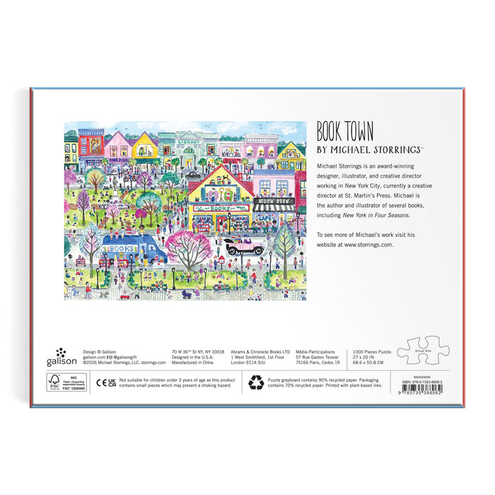 NSIMG-SHA256:bfb705261127338179b8eb679e9614eae4ac8d46bbcc2a6cde7d2382fa240e2f · Isalbi Galison Storrings Book Town Puzzle - 1000pc Multi-Coloured