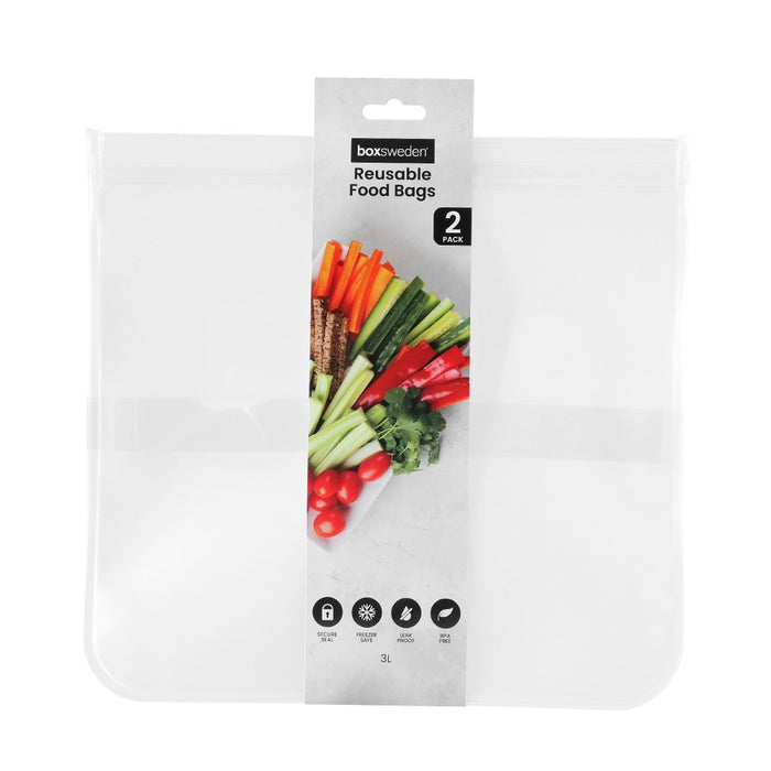 Lemon & Lime REUSABLE FOOD STORAGE BAG 2D 3L 2PK