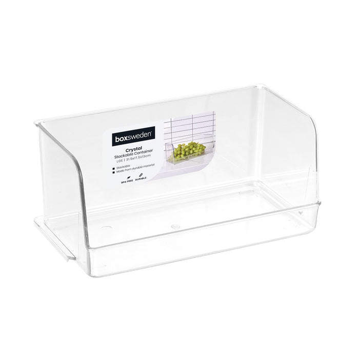 Boxsweden Crystal Kitchen Stackable Organiser Lge 31.5X17.5X13Cm
