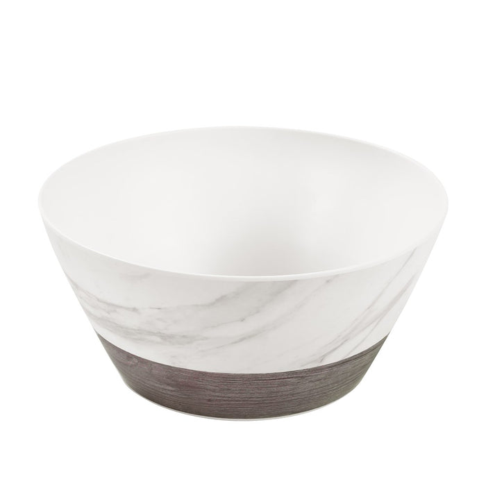 Lemon & Lime MATTE MELAMINE SALAD BOWL 25CM ENDWOOD MARBLE