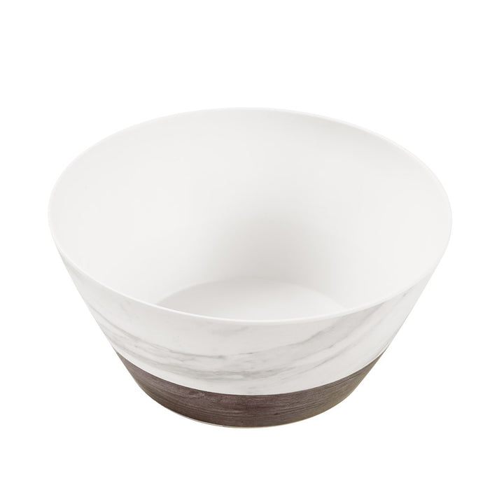 Lemon & Lime MATTE MELAMINE SALAD BOWL 25CM ENDWOOD MARBLE