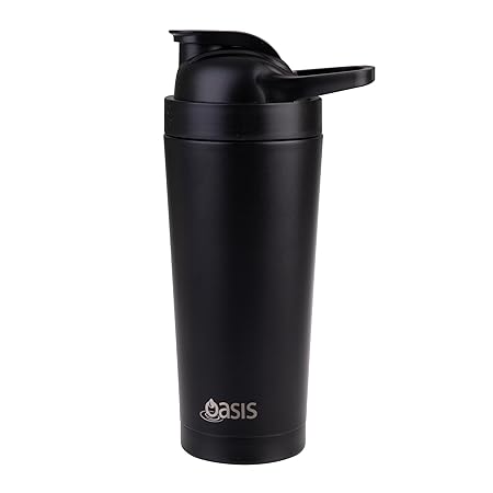 S/S D/WALLPROTEIN SHAKER 700ML BLACK