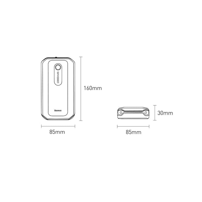 Baseus Super Energy Air Car Jump Starter 10000mAh 12V (1000A / 500A)