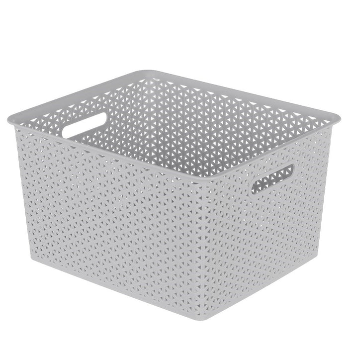Boxsweden Wicker Design Organiser 35L Basket 41.5X35X23.5Cm