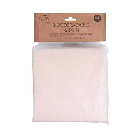 Eco Basics Biodegradable Napkin- 100pcs